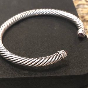 Classic David Yurman 925 bracelet - Garnet